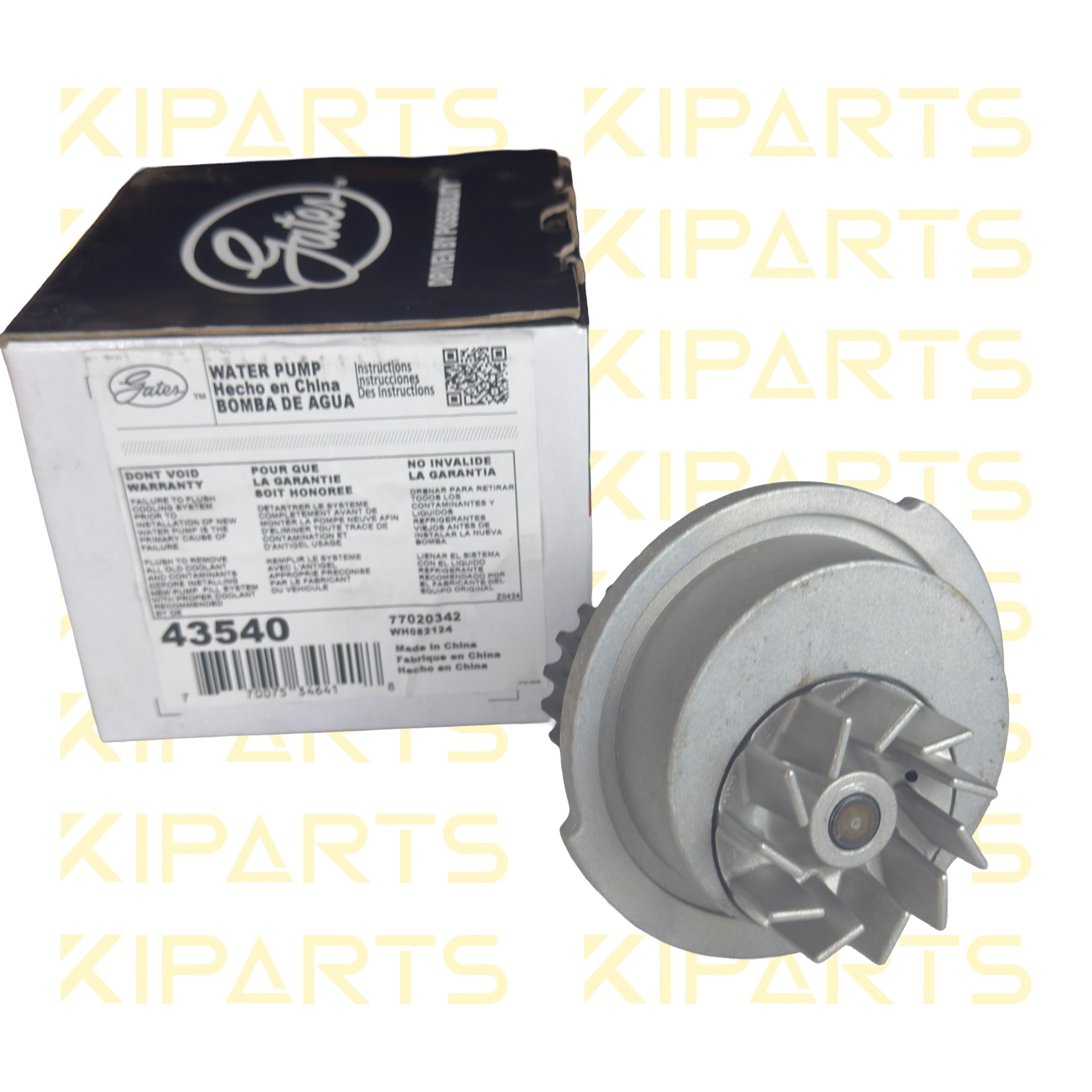 Bomba de agua CHEVROLET Aveo 1.6L doch (2004-2011)/ DAEWOO Nubira GATES