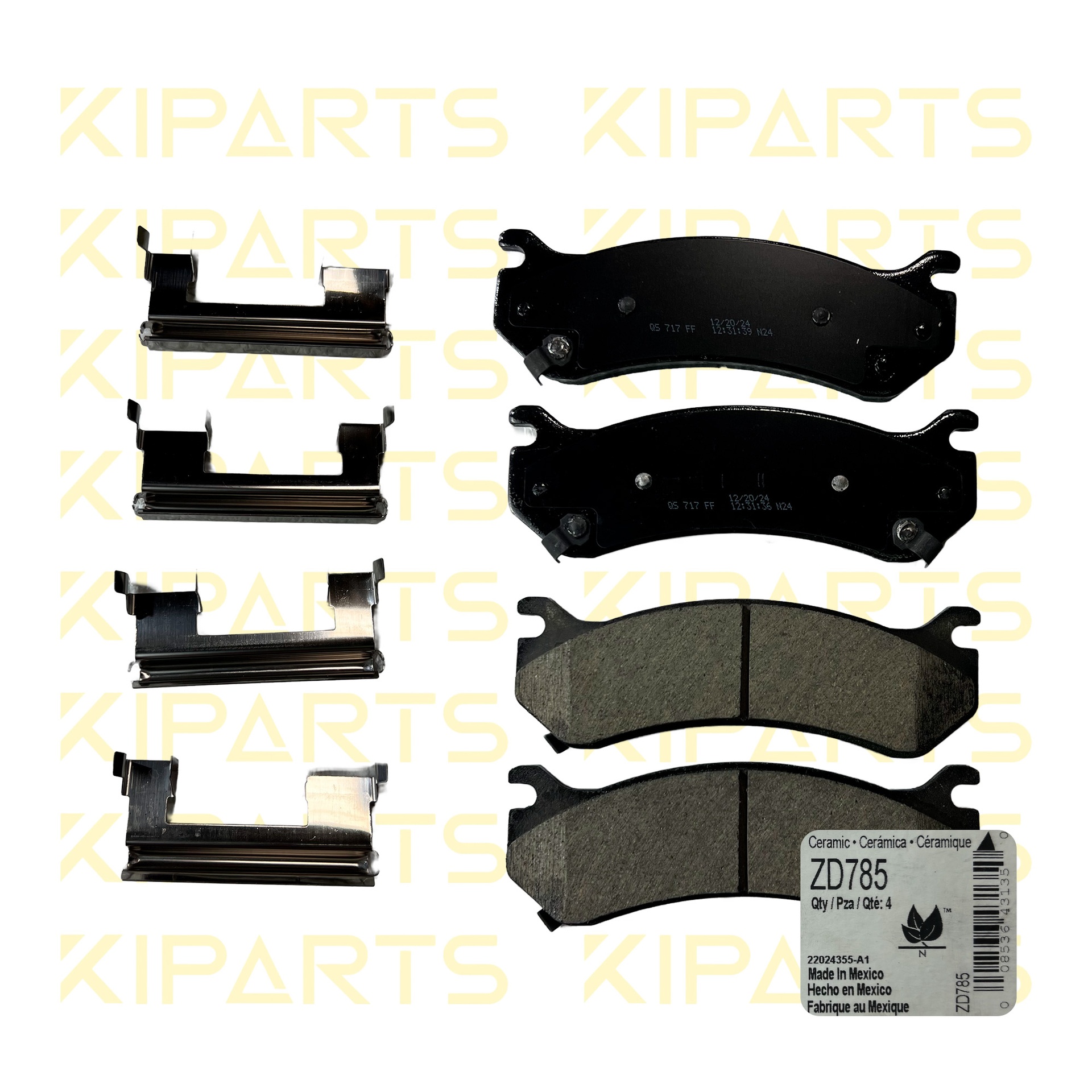 Pastilla de freno delantera QS (cerámica) GM Silverado/Tahoe/Avalanche (1997-2007) WAGNER ZD785