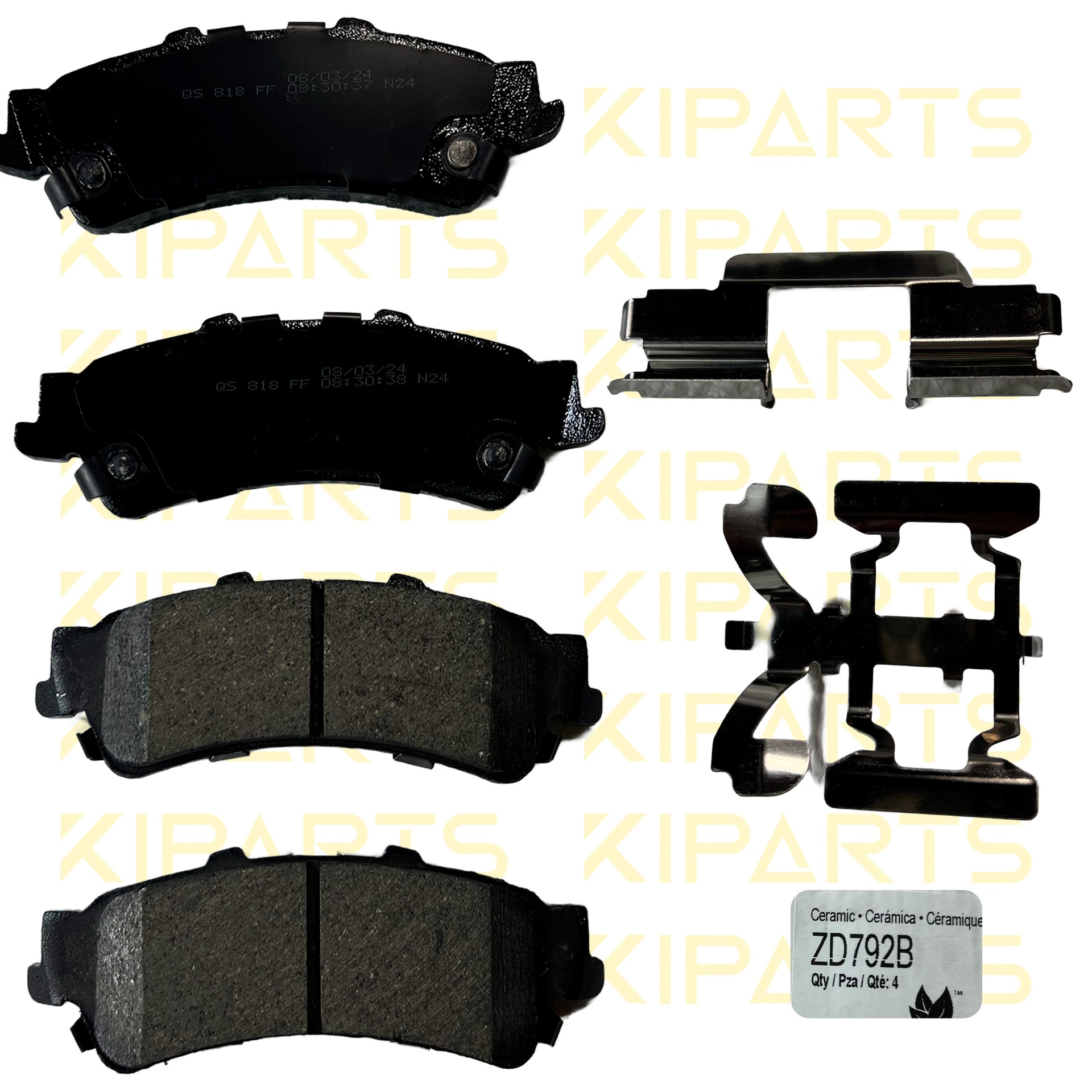 Pastilla de freno trasera QS (cerámica) GM Silverado/Tahoe/Avalanche (1997-2007) WAGNER ZD792B